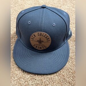 New Orleans Saints New Era Camden 9FIFTY Snapback Hat - Heather Charcoal